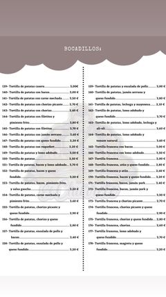 CARTA BAGUETERIA EL CHURRETE 4 - CADIZ WEB