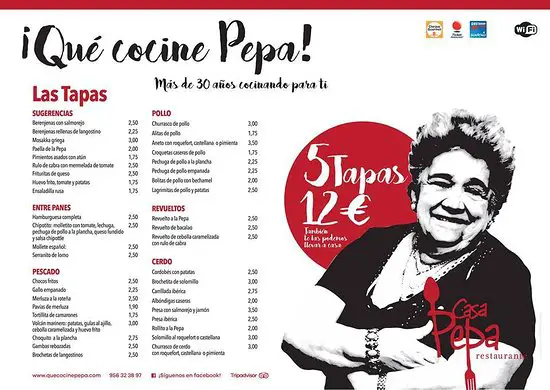 CARTA CASA PEPA JEREZ - CADIZ WEB